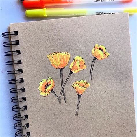 Pin By Caramelos De Limón On Flores Flower Drawing Paper Drawing Toned Paper