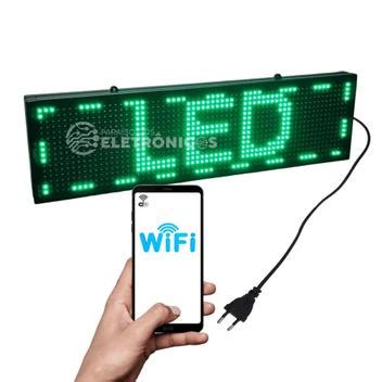 Painel De Led Letreiro Digital Wi Fi Luminoso Interno Sl G