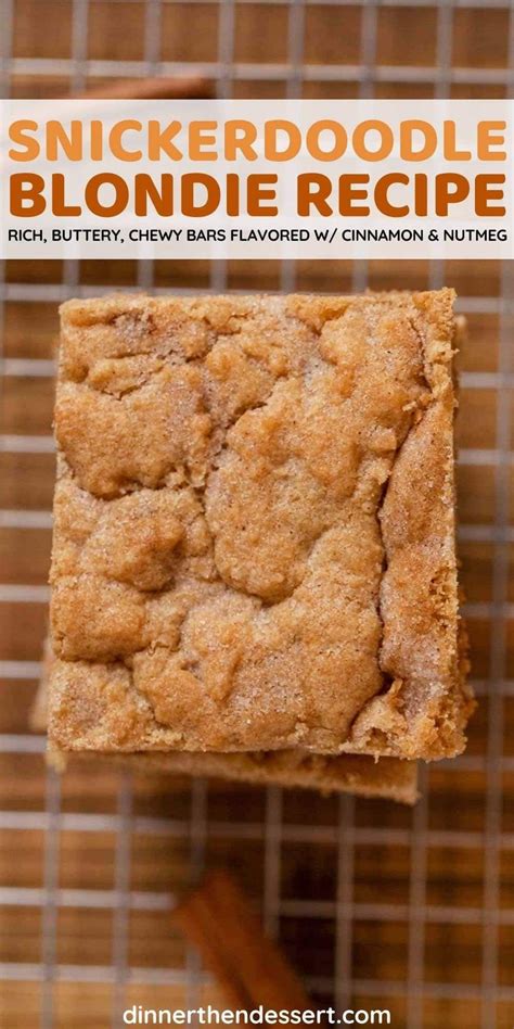 Easy Snickerdoodle Blondies Artofit