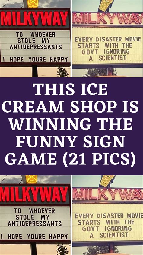 This ice cream shop is winning the funny sign game 21 pics – Artofit