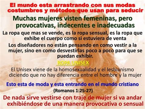 C Mo Debe Vestir Una Mujer Cristiana Ppt