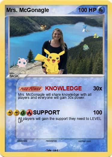 Pokémon Mrs Mcgonagle Knowledge My Pokemon Card