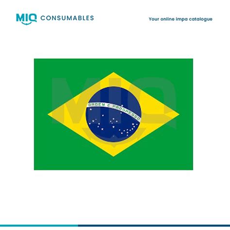 371305-FLAG NATIONAL 4'X 6' BUNTING, BRAZIL - MIQ Consumables