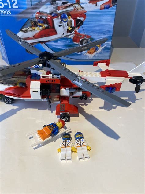 Lego City Rescue Helicopter Complete And With Box And