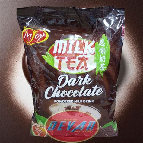 Injoy Milk Tea Dark Chocolate G Shopee Philippines