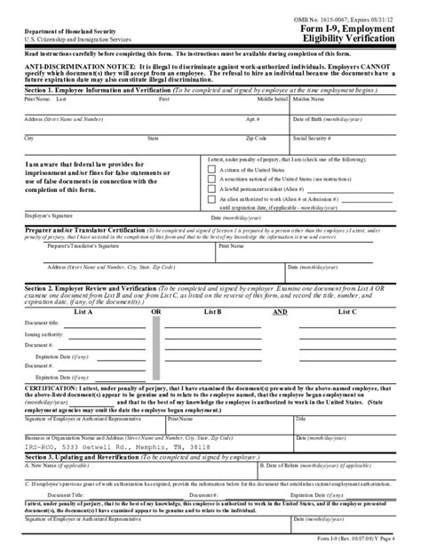 I 9 Form 2022 Pdf Fill Out Sign Online DocHub