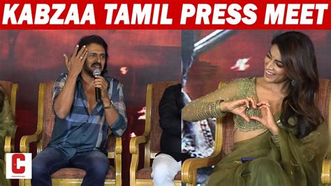 Kabzaa Tamil Press Meet Upendra Shiva Rajkumar Kiccha Sudeepa