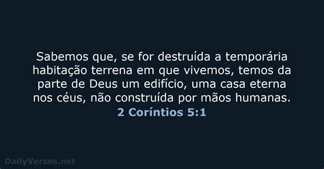 19 de março de 2020 Versículo da Bíblia do dia NVI 2 Coríntios 5