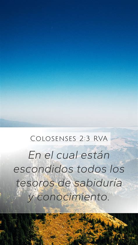 Colosenses Rva Mobile Phone Wallpaper En El Cual Est N Escondidos