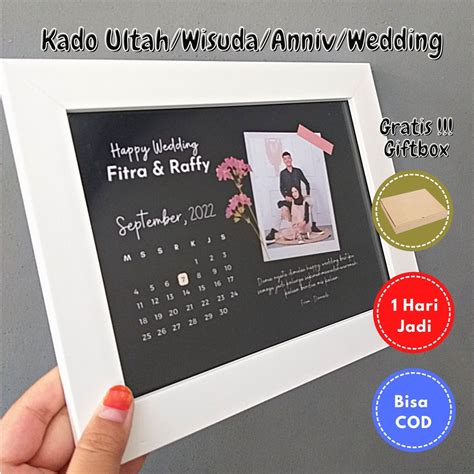 Jual FREE GIFT BOX Kado Ultah 10R Cetak Foto Plus Bingkai Kaca