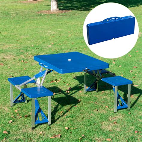 Portable Folding Camping Picnic Table Party Outdoor Garden Chair Stools ...