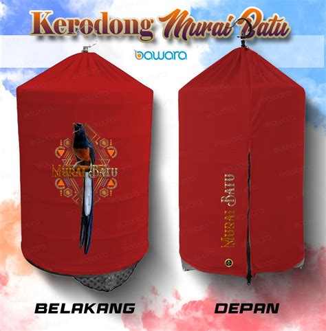 Kerodong Murai Ukuran No Penutup Sangkar Bahan Singleknit