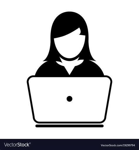 Person On Computer Icon