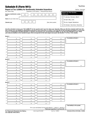 Fillable Online Schedule B Form Rev March Report Of Tax