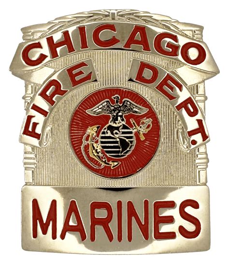 CHICAGO FIRE DEPARTMENT SHIELD BADGE: U.S. Marine Corps | Chicago Cop Shop