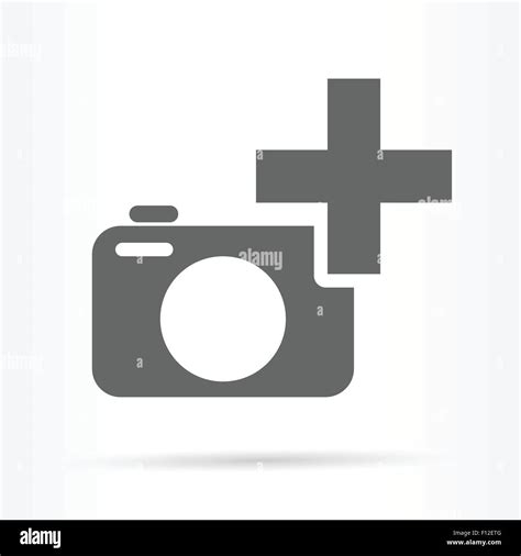 camera plus sign icon add image vector illustration Stock Vector Image ...