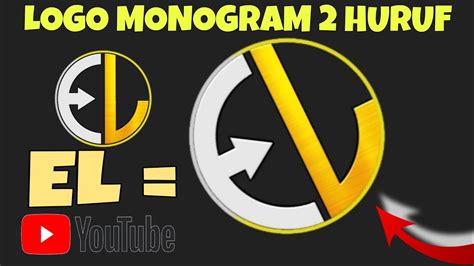 Cara Membuat Logo Monogram 2 Huruf EL Di Android 2021 YouTube