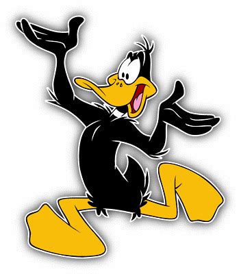 Daffy Duck Running Cartoon Car Bumper Sticker Decal 5''x 4'' | eBay