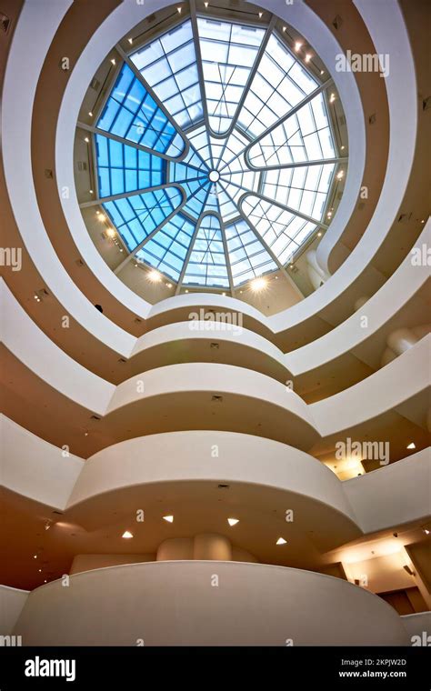 New York Manhattan United States Solomon R Guggenheim Museum Stock