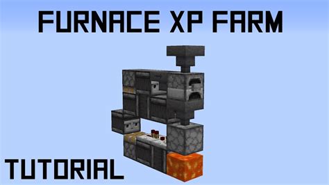 How To Build A Simple Furnace Xp Farm In Minecraft 115 Youtube