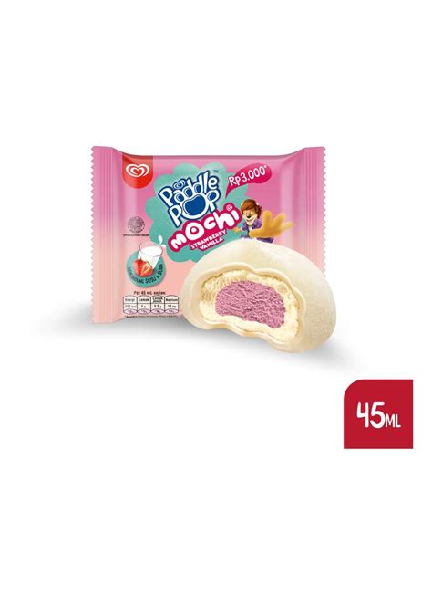 Walls Ice Cream Paddle Pop Mochi Strawberry Vanilla 45ml Klik Indomaret