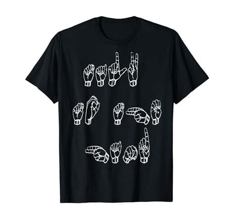 Asl American Sign Language Tshirt Clothing