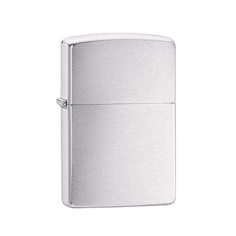 Zippo Reg Satin Chrome Empire Smoke Distributors