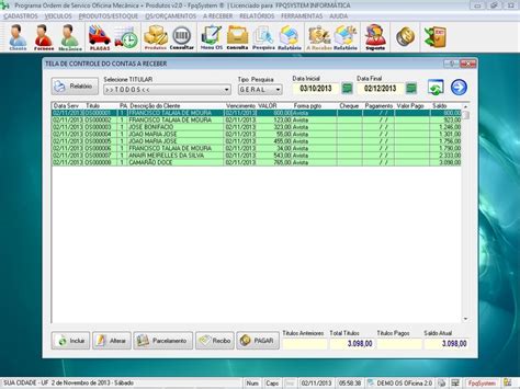 Programas FpqSystem Loja Virtual Software Ordem de Serviço para