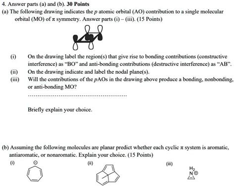 Solved Answer Parts A And B Points A The Following Drawing