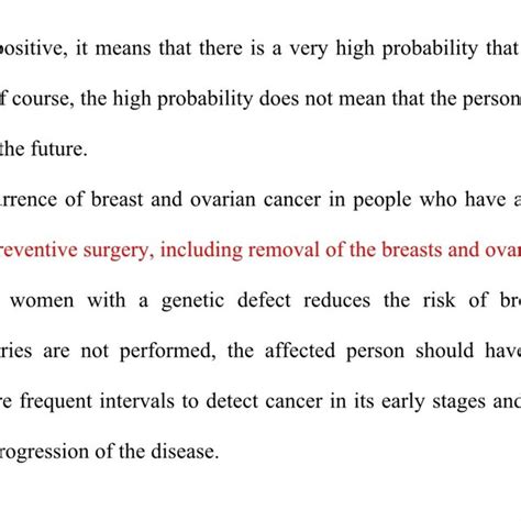 Specific Information About Genetic Screening Testing For Breast Cancer Download Scientific Diagram