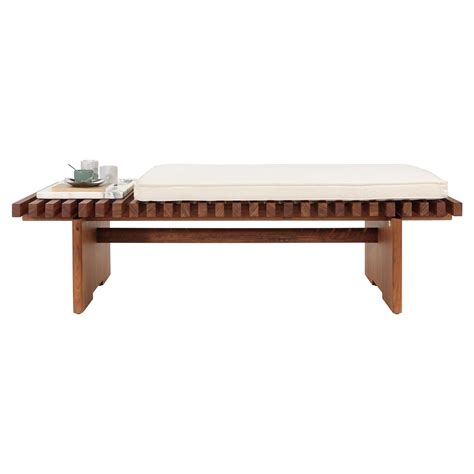Nokogiri Coffee Table Bench - 130cm + Cushion For Sale at 1stDibs