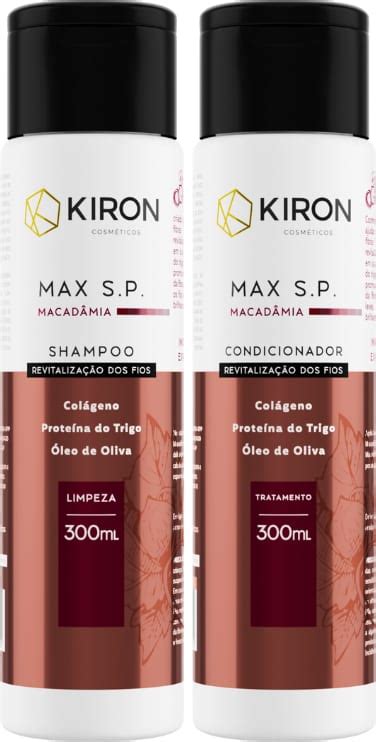 Kit Shampoo E Condicionador Macadamia Max S P Revitaliza O Kiron