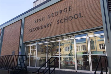 View Of Main Entrance Of King George Secondary School On 1755 Barclay