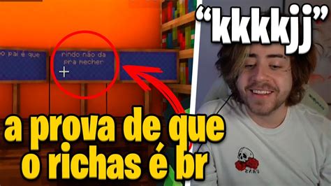 A Prova De Que O Richas É Br Kkkkk Minecraft Qsmp Youtube