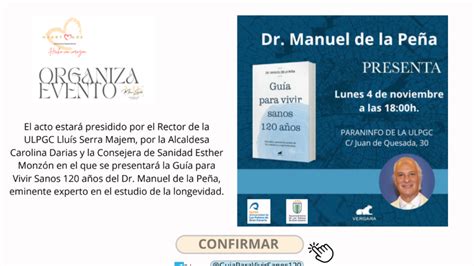 Presentación Del Libro Guía Para Vivir Sanos 120 Años Ulpgc Universidad De Las Palmas De