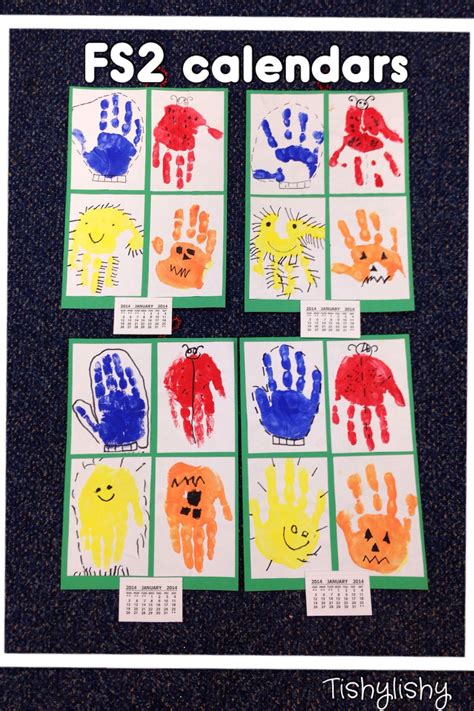 Diy Handprint Calendar Craft For Kids