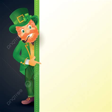 Characterfilled St Patricks Day Poster Or Greeting Card Design Vector Man Flyer Celebration