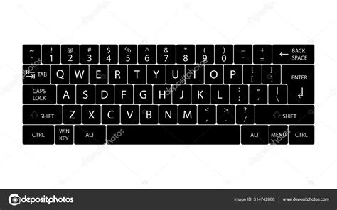 Diseño Vectores Teclado Diseño Botones Teclado Vector de stock