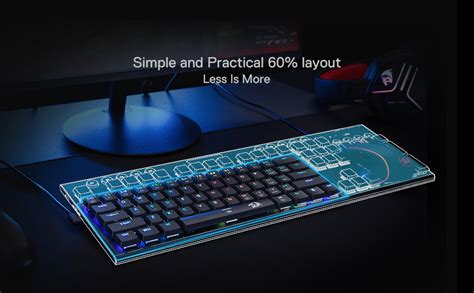 Redragon K Anivia Ultra Thin Wired Mechanical Keyboard Slim