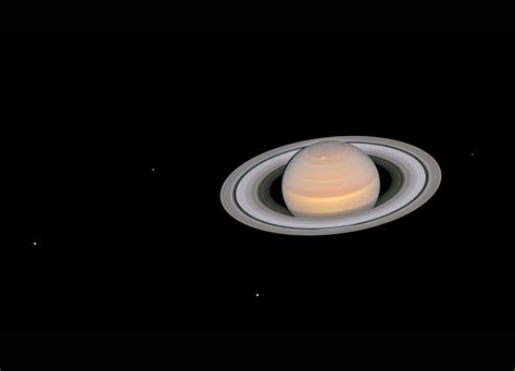 Saturn And Its Moons At Opposition - SpaceRef