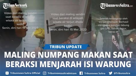 Duh Viral Maling Di Kediri Numpang Makan Saat Beraksi Menjarah Isi