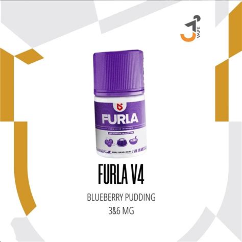 Jual FURLA V4 BLUEBERRY PUDDING FREEBASE 60ML BY DJI E LIQUID Shopee