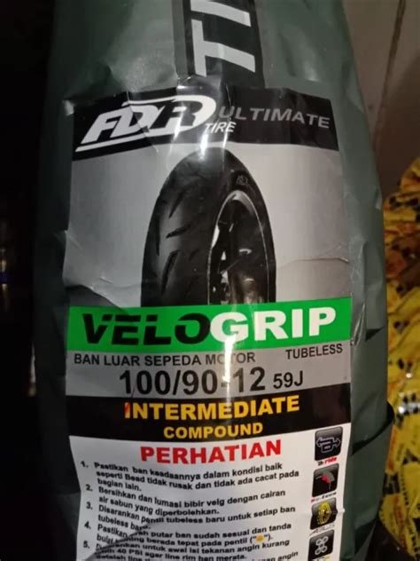 Velogrip Tubeless Ban Luar Motor Fdr Ultimate Intermediate