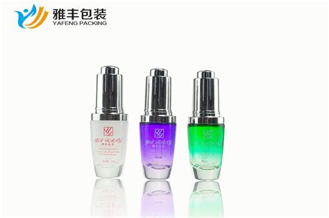 Chinese Manufactur Serum Dropper Bottle Push Button Cosmetics Ml Ml