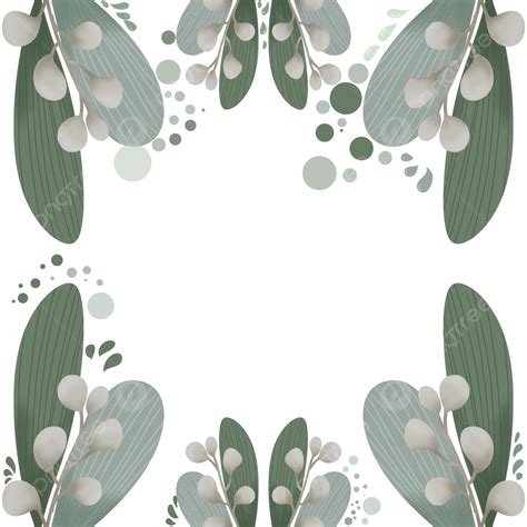 Green Leaf Border, Leaf Border, Green Decoration, Leaf Frames PNG ...