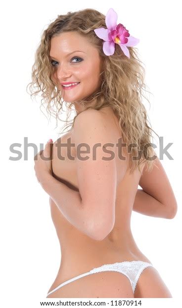 Portrait Nude Blonde Blue Eyes On Stock Photo Shutterstock