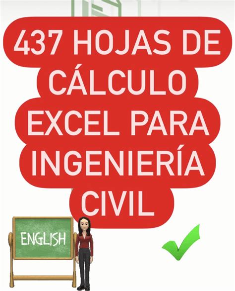 437 Hojas De Cálculo Excel Para Ingeniería Civil Ingles Hojas De Cálculo