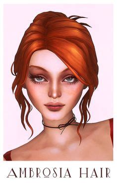 Sims Ha R Cc En Sims Cheveux Sims Sims Contenu Personnalis