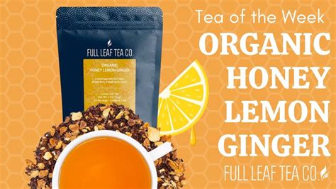 Tea Of The Week Organic Honey Lemon Ginger 🍯 Youtube