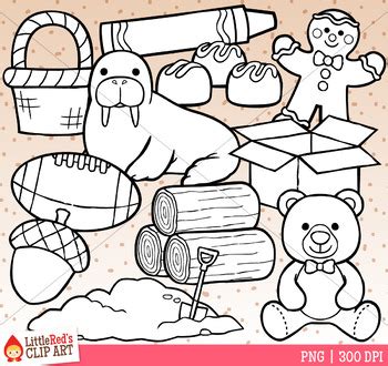 Brown Objects Color Clip Art by LittleRed | Teachers Pay Teachers